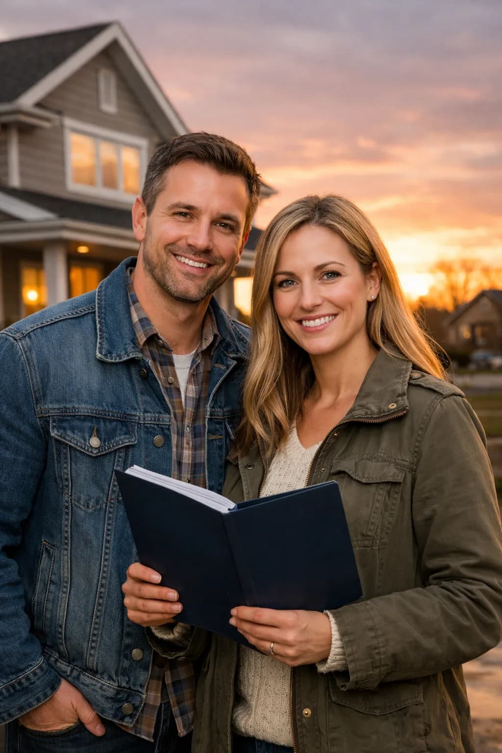 mortgage pre-approval checklist in Canada with a Canadian home at sunset