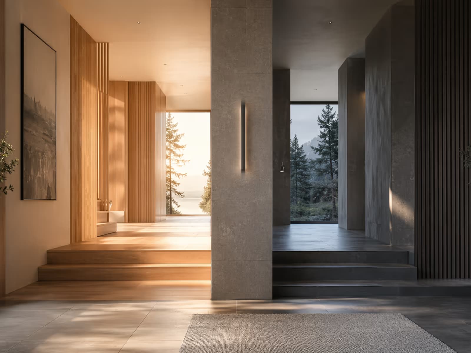 Architectural artwork for renewal timeline step 90 to 75 days.