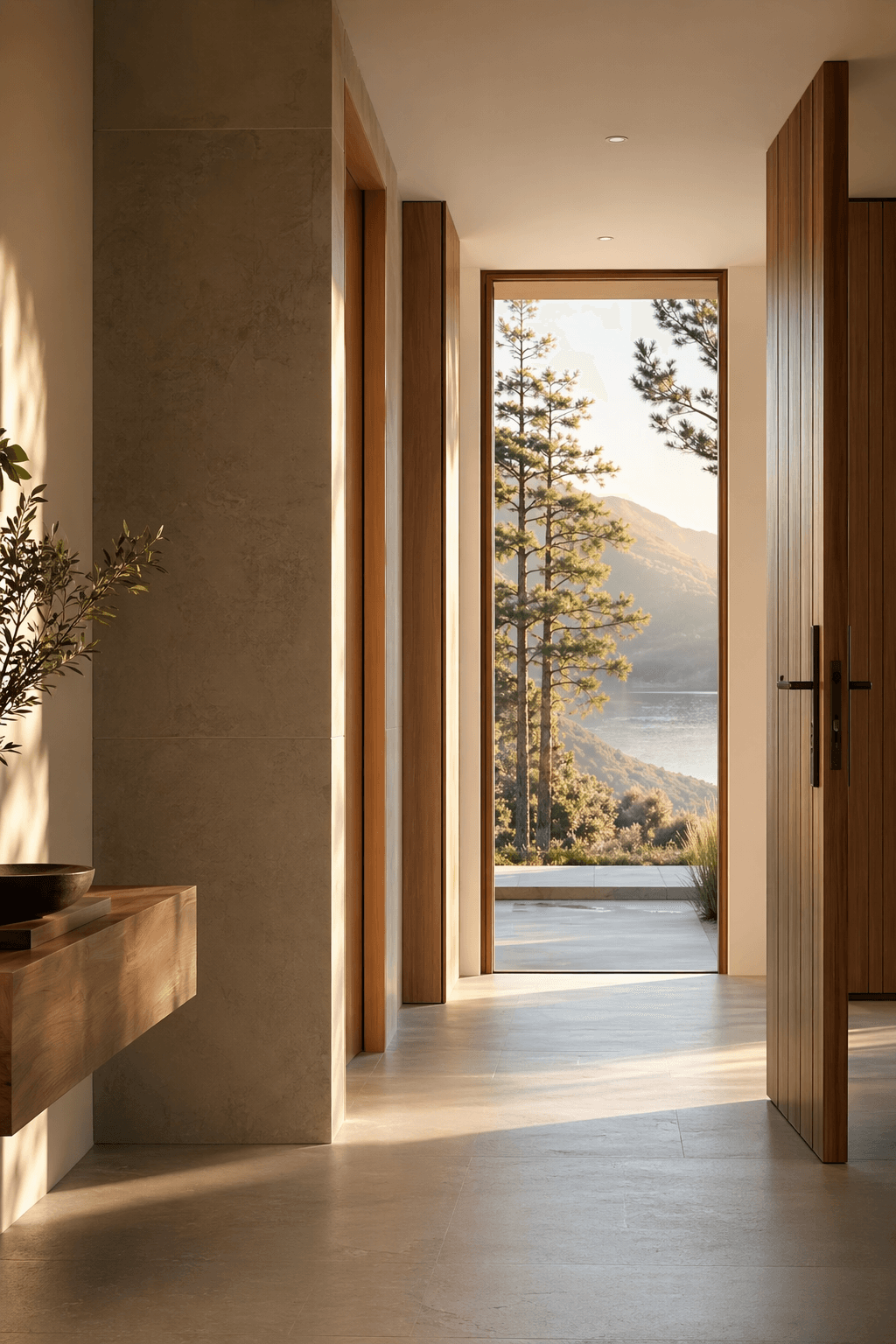 Confident self-employed mortgage final call to action artwork with a calm arrival scene.