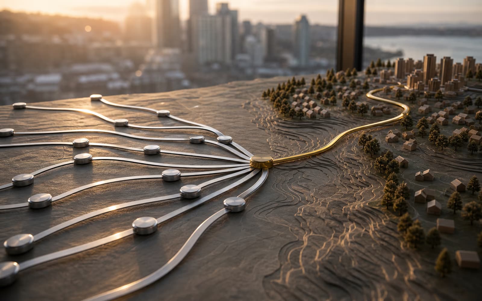 Architectural scene representing informed mortgage choice for a Ratehub alternative.