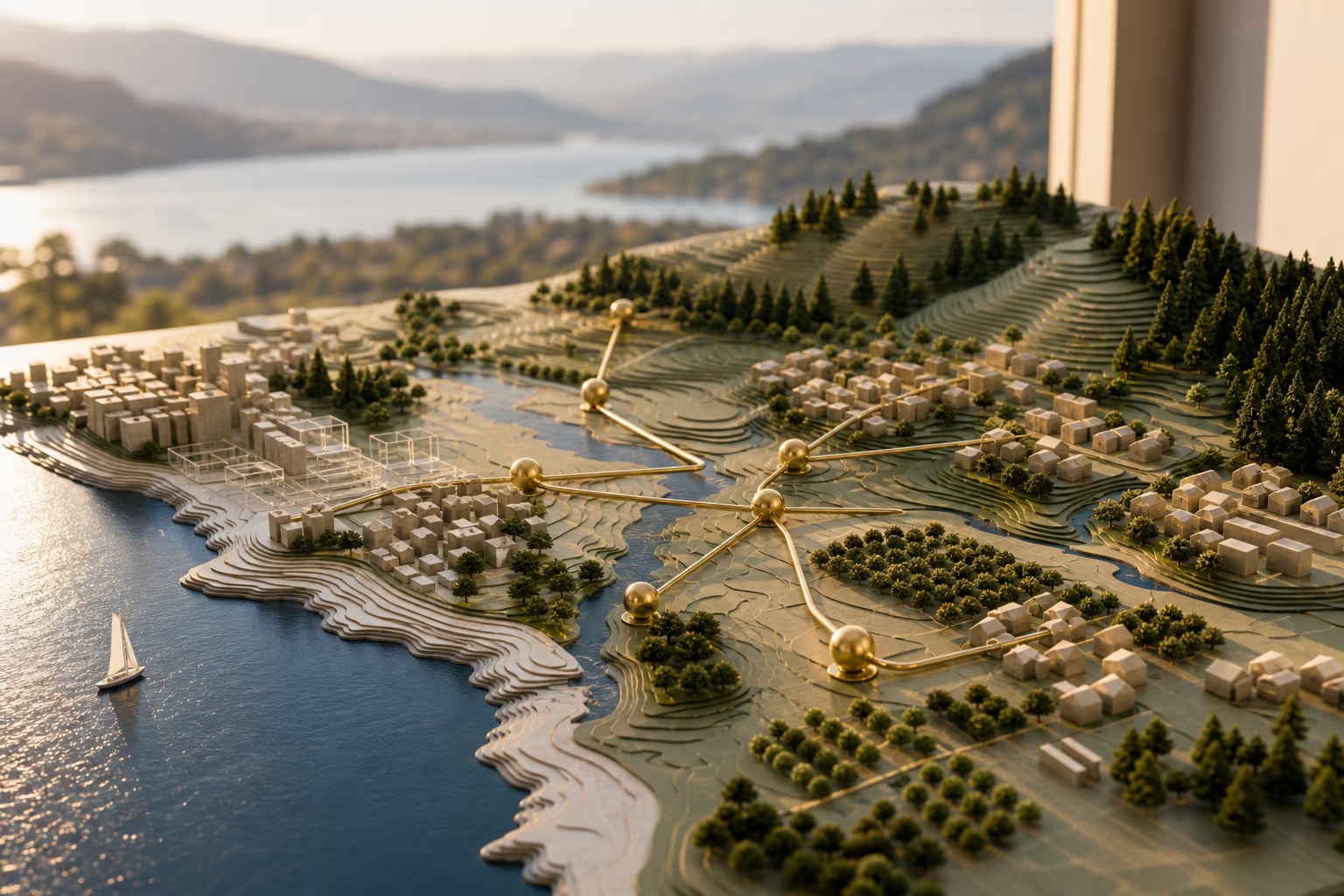 British Columbia residential landscape at blue hour representing confidence and arrival