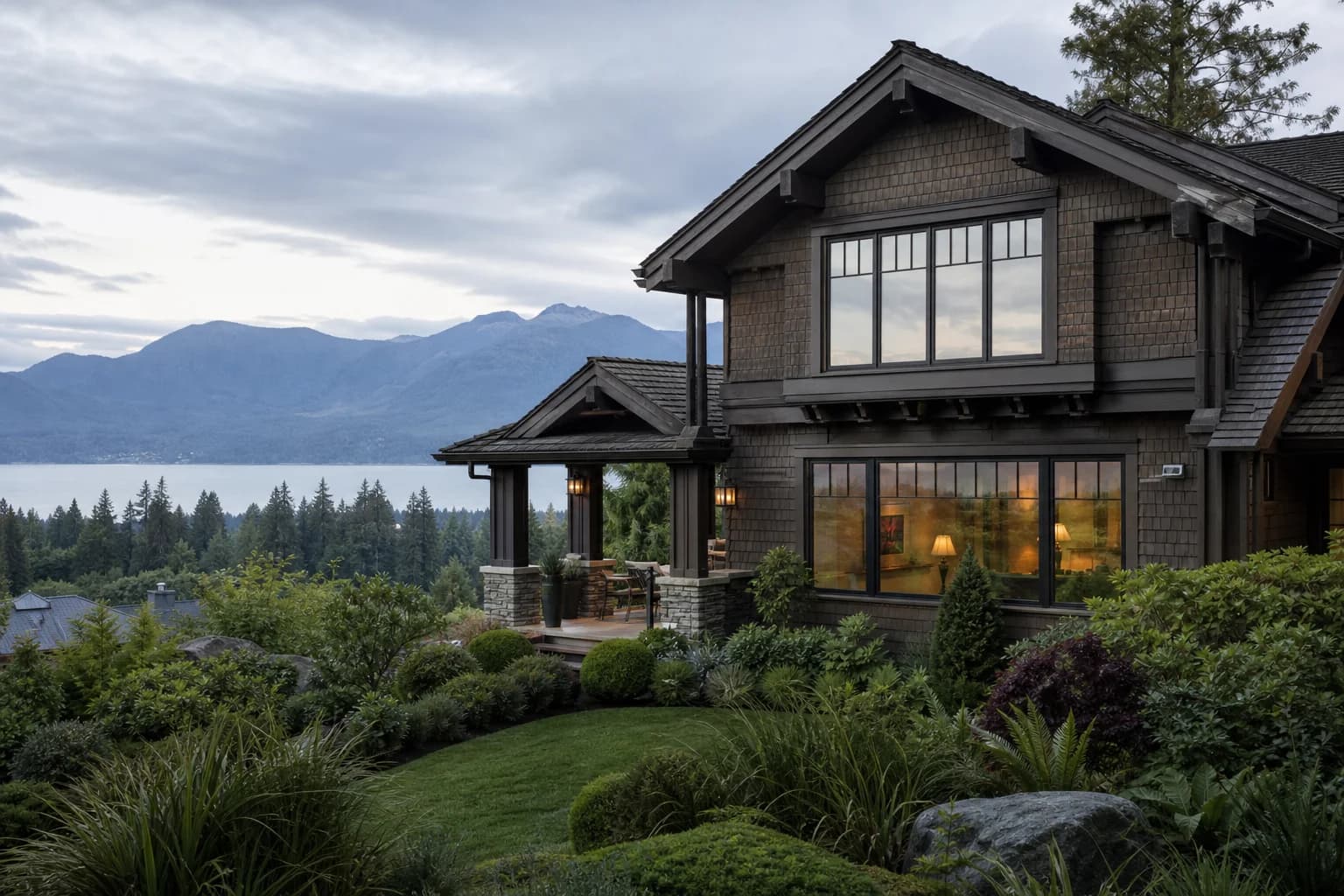 Vancouver craftsman home with North Shore mountains — representing the steady, structured nature of a fixed-rate mortgage