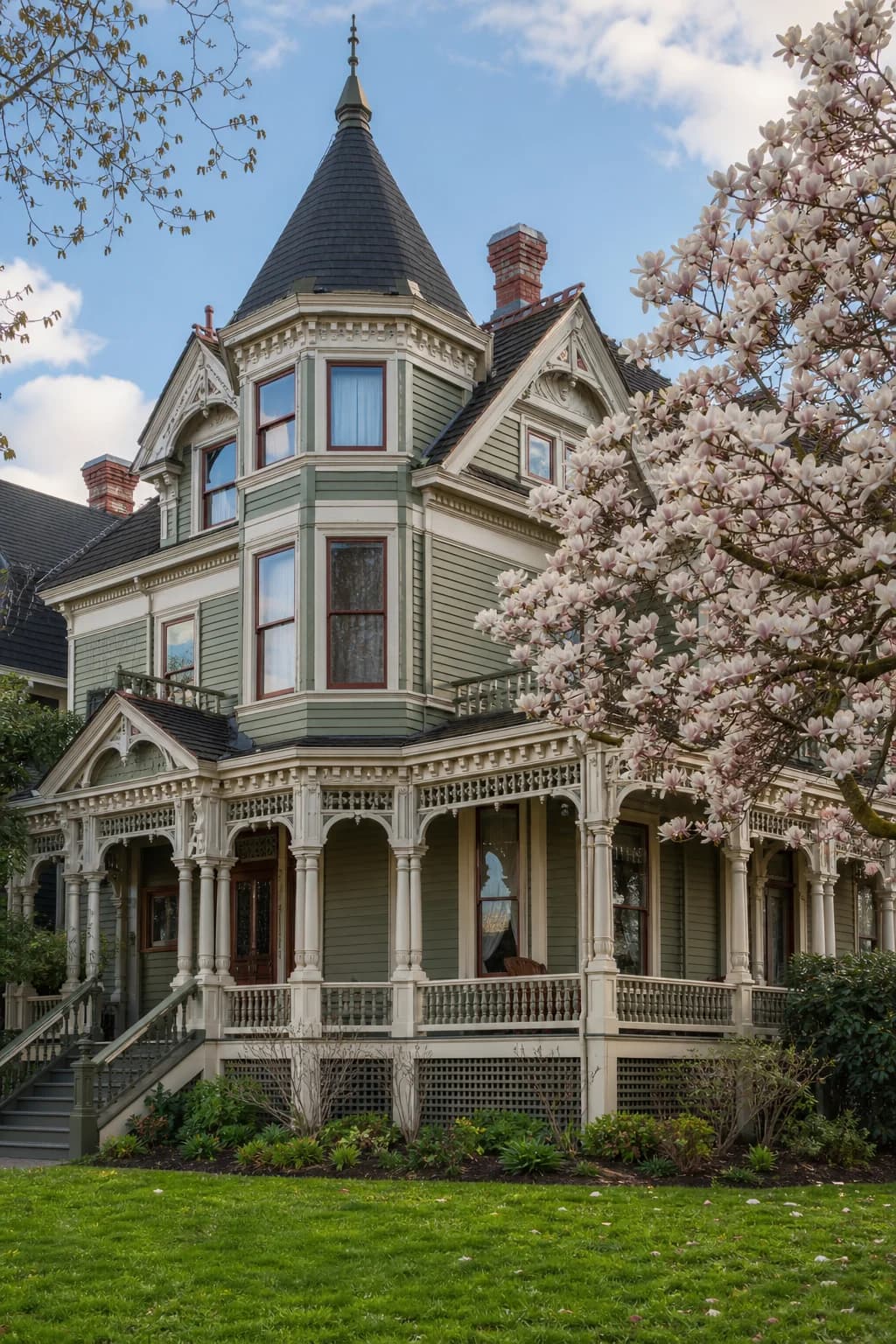 Queen Anne Victorian in historic Victoria BC neighborhood