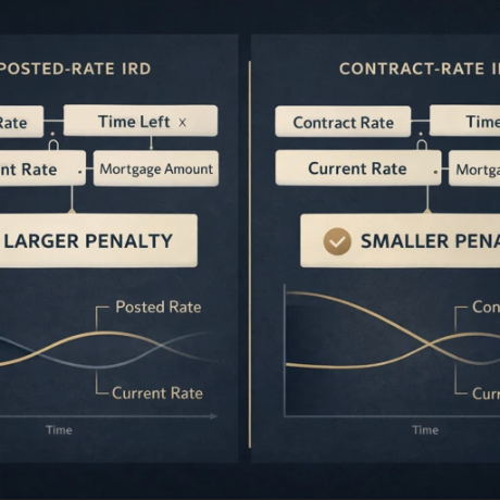 Generated IRD comparison image showing posted-rate versus contract-rate mortgage penalties