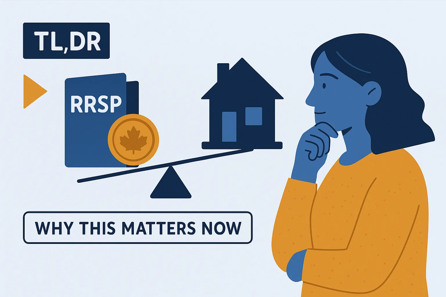 RRSP Home Buyers Plan strategy in Canada documents and calculator in warm sunset light