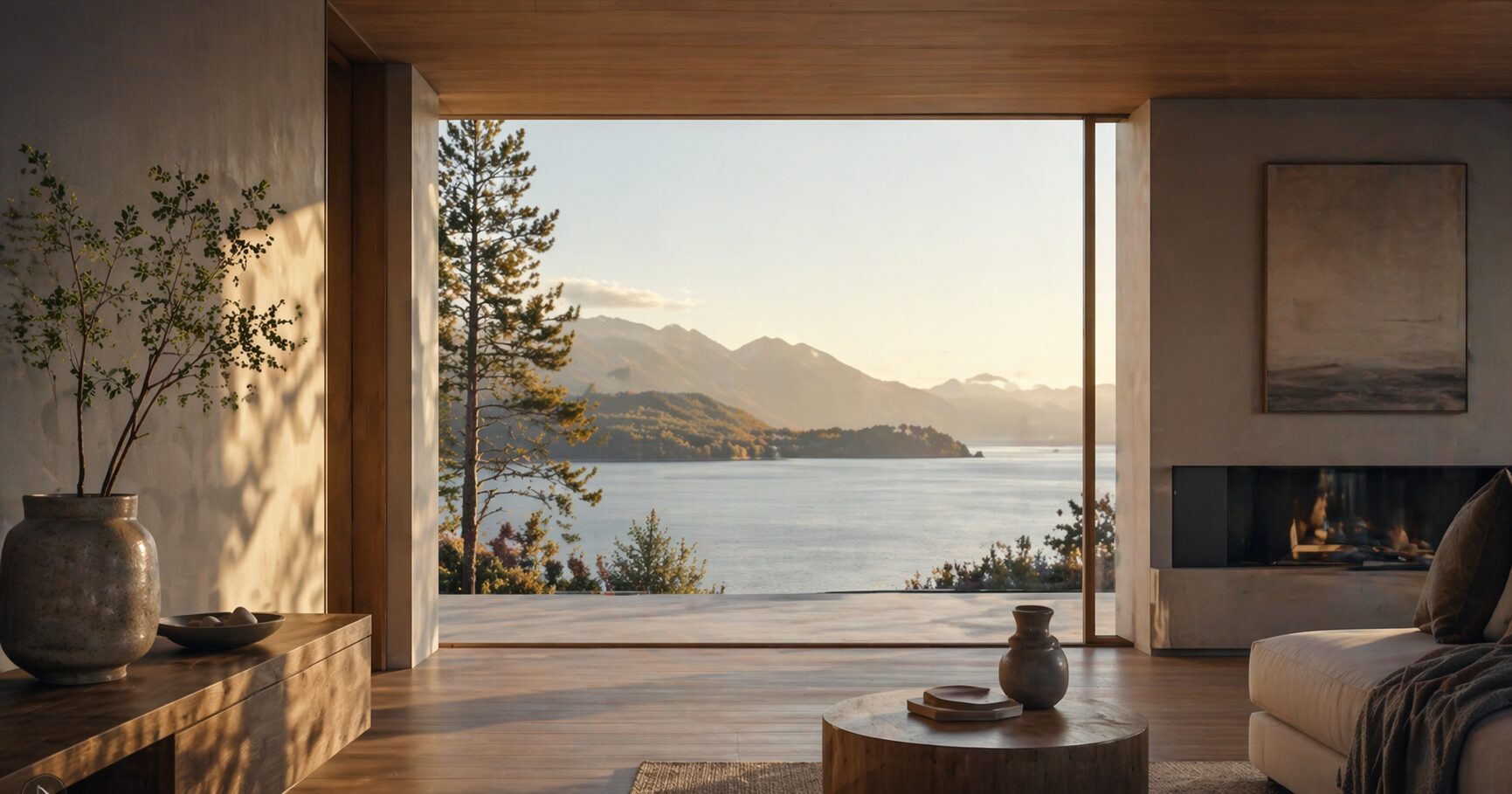 HELOC in Canada artwork with residential architecture and controlled light.