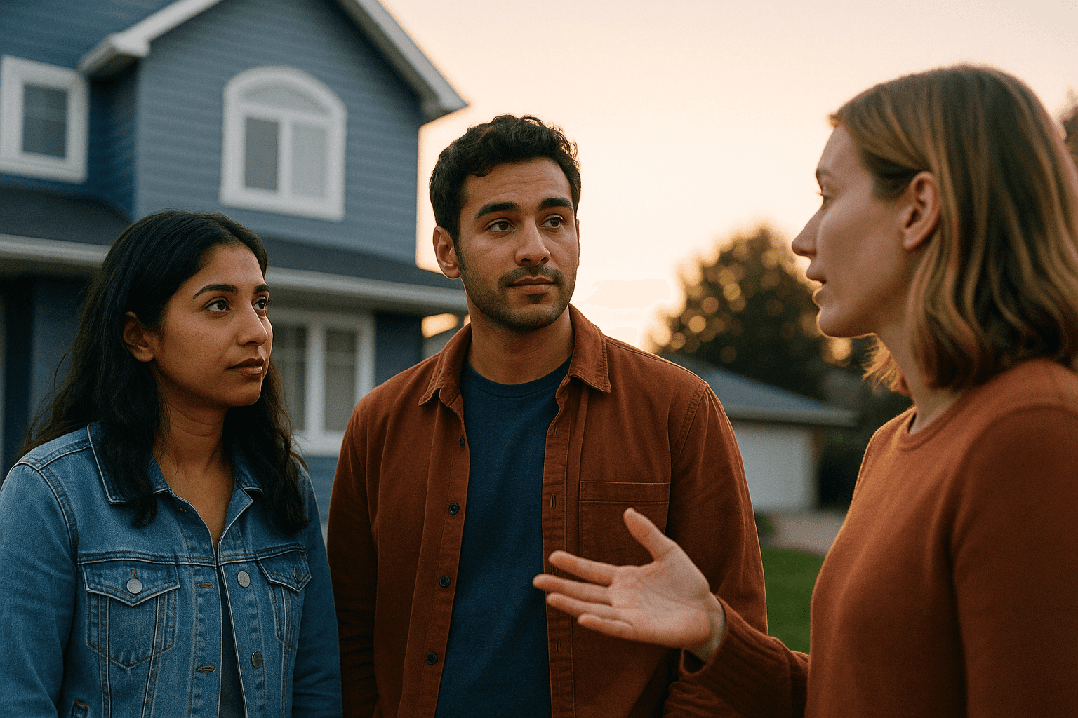 Specialty mortgage underwriting timeline on a laptop with documents, keys, and calculator at sunset