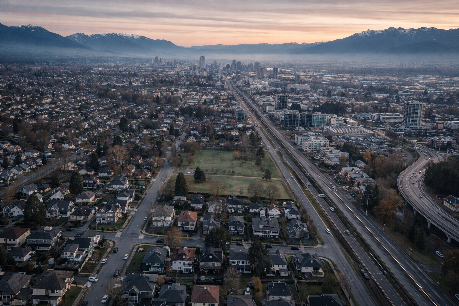 Homebuyers reviewing a purchase strategy outside an open house in Canada